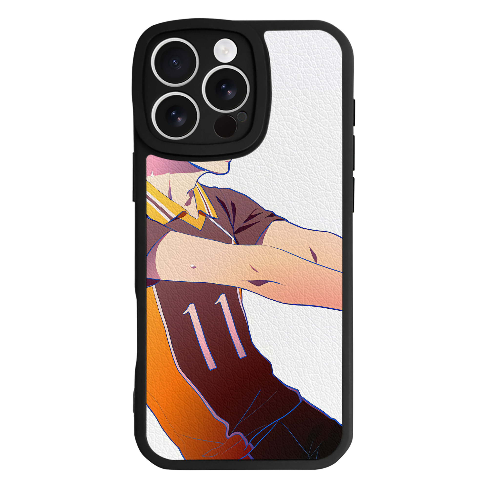 （画像用） ハイキュー!! Haikyu!! 【iPhone 16シリーズ対応】シリコンスマホケース（レザー調） 材質：シリコン